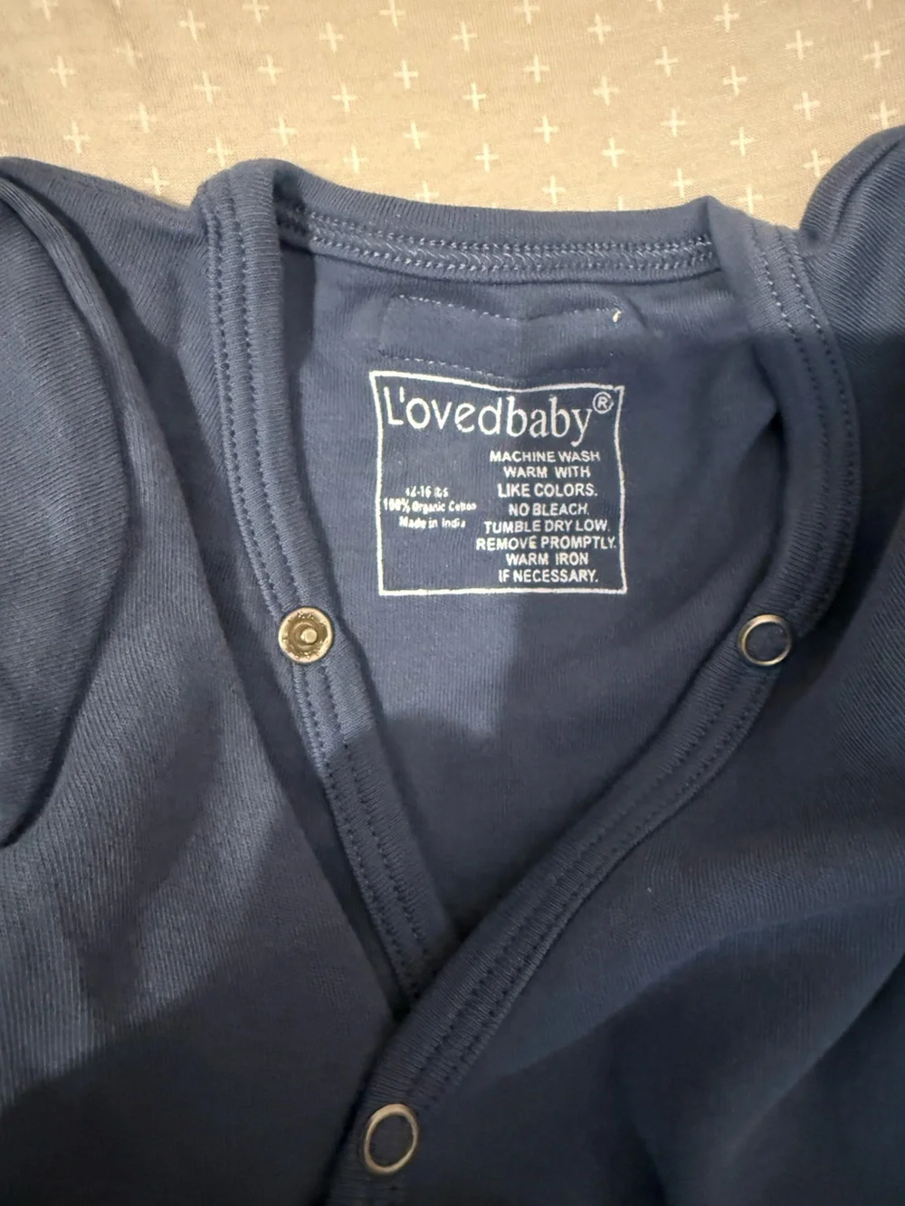 L'ovedbaby Navy Snap-Front Infant Bodysuit